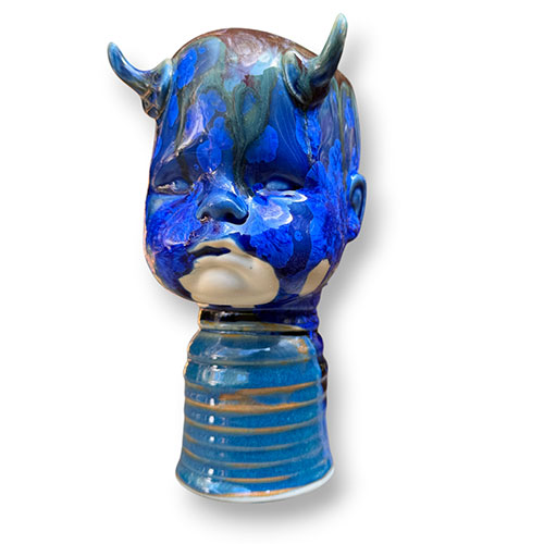 Ali Burnette 6" Horned Devil Child Vessel DP6156